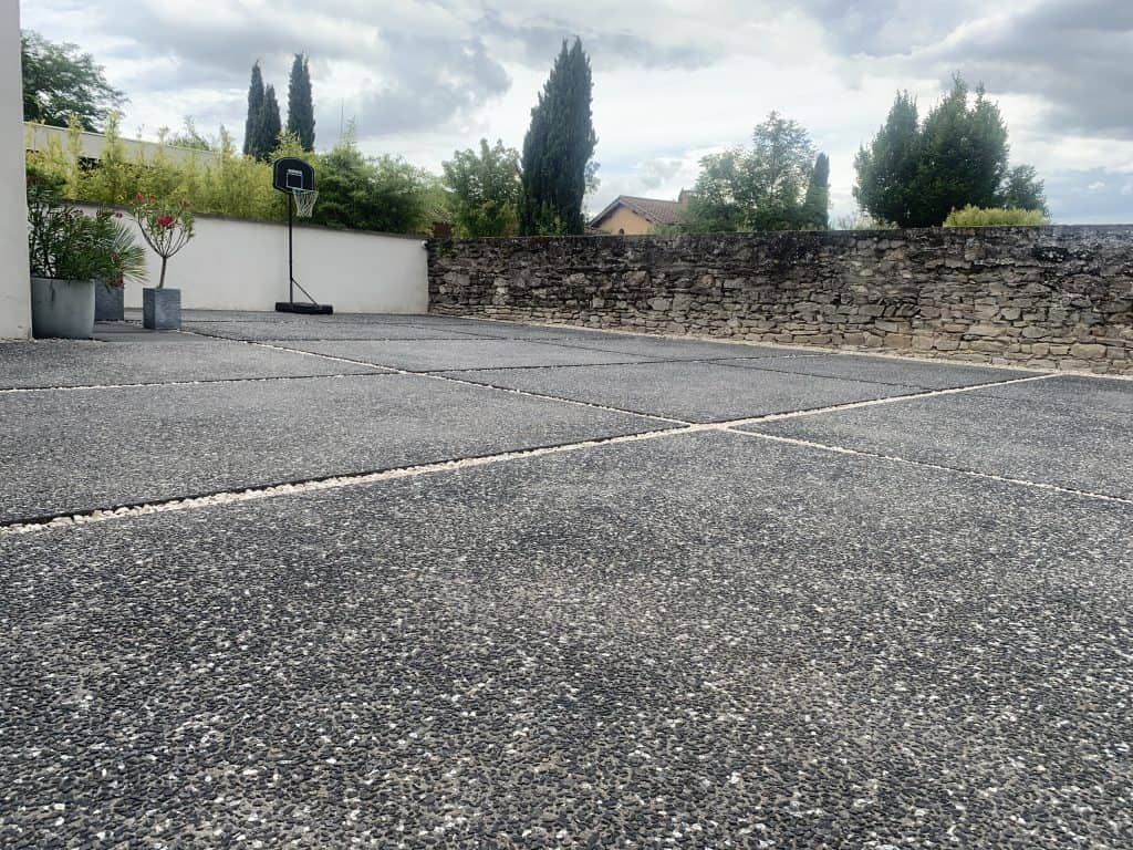 Calepinage gravier Dommartin