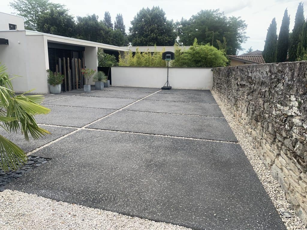 Calepinage gravier Dommartin 2