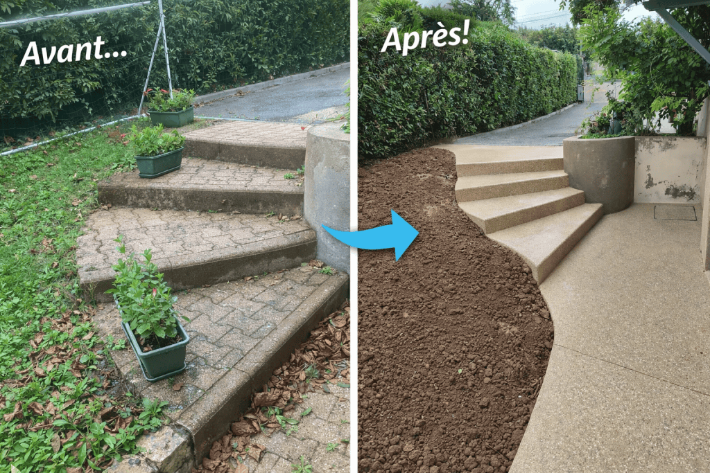innovsols-marches-Béton sablé escalier saint cyr au mont d_or